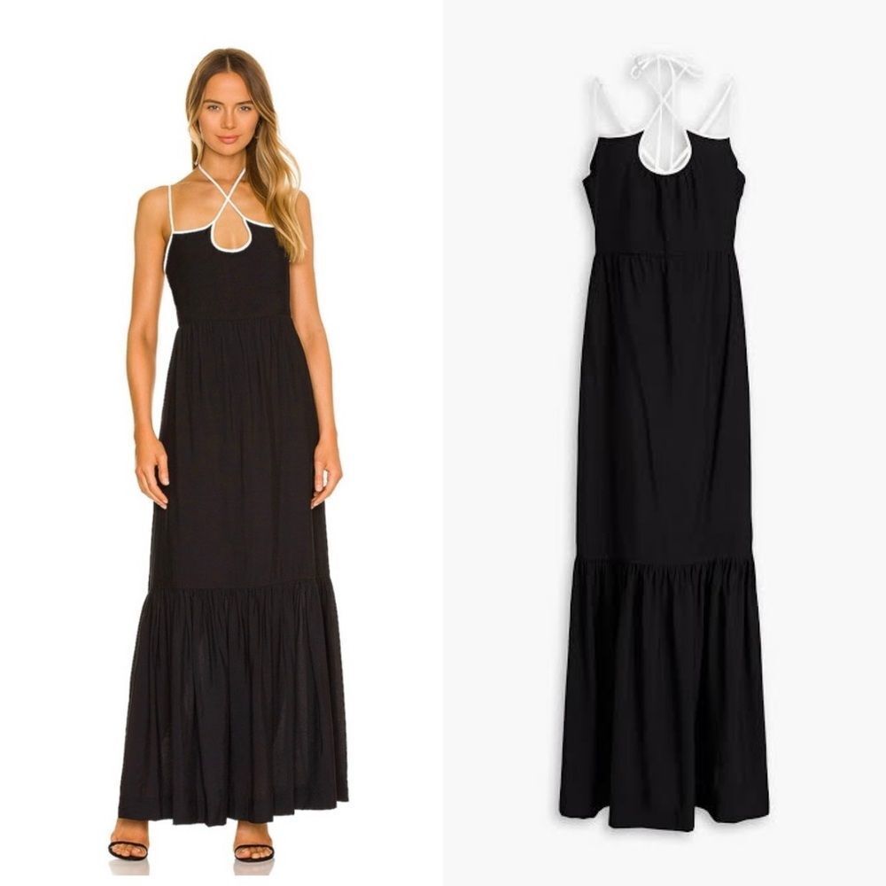 Jonathan SIMKHAI Kellyann Maxi Dress black
